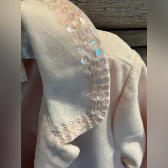 Pink velvet little girls jacket 3T - Picture 3 of 4